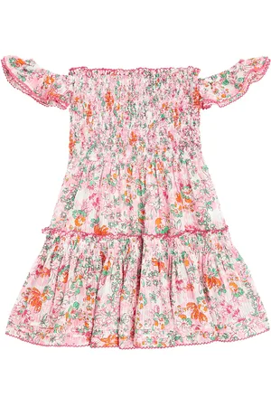 POUPETTE ST BARTH Aurora floral striped cotton dress
