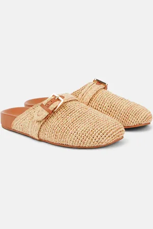 Robert Clergerie Quinta raffia mules