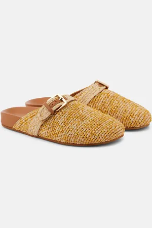 Robert Clergerie Quinta raffia mules
