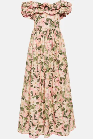 Agua by Agua Bendita Espliego floral cotton maxi dress