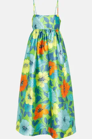ALÉMAIS AlÃ©mais Floral satin midi dress
