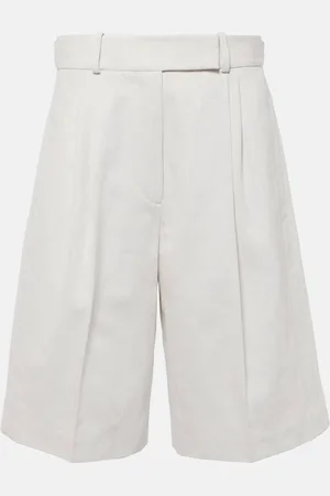 Proenza Schouler Jenny cotton and linen Bermuda shorts