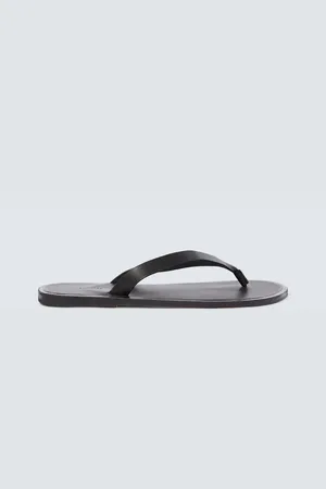 Auralee Leather thong sandals