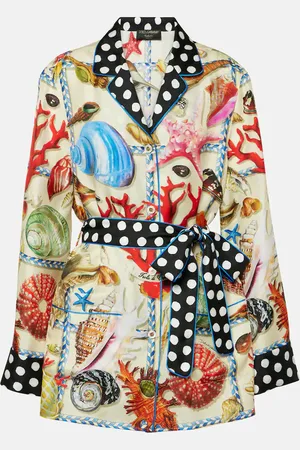 Dolce & Gabbana Capri printed silk satin shirt