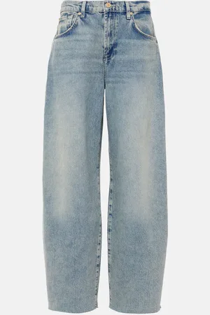 7 for all Mankind Bonnie high-rise wide-leg jeans