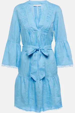 Heidi Klein Hydra tiered linen minidress