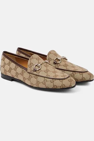 Gucci Jordaan Horsebit GG canvas loafers