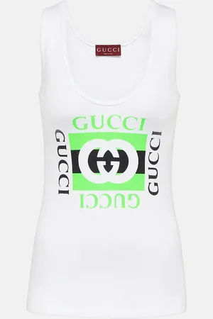 Gucci Logo cotton tank top