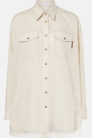 Brunello Cucinelli Oversized linen shirt