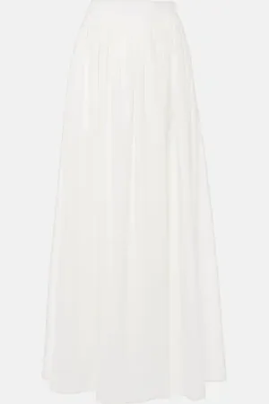 Adriana Degreas Cotton poplin maxi skirt