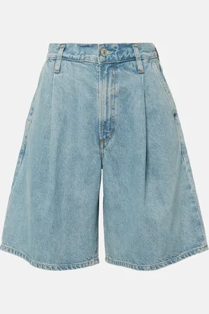 AGOLDE Ellis mid-rise denim Bermuda shorts