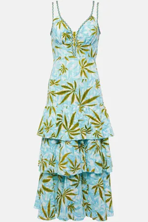 Diane von Furstenberg Cate printed cotton maxi dress