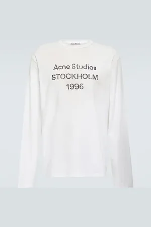Acne Studios Logo distressed jersey T-shirt