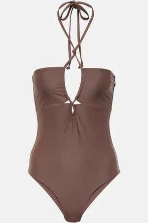 FAITHFULL THE BRAND Ola halterneck swimsuit