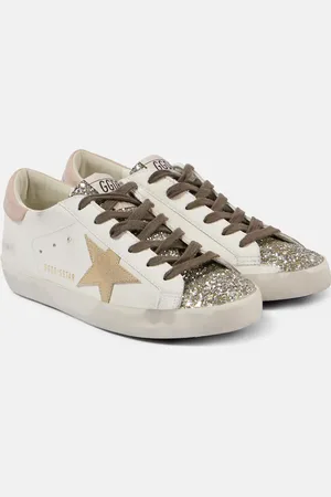 Golden Goose Super-Star glitter leather sneakers