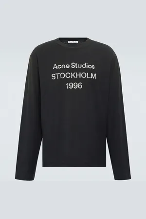 Acne Studios Logo distressed jersey T-shirt