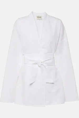 TOVE Arya cotton wrap top
