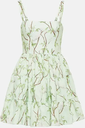 Agua by Agua Bendita Lima printed linen minidress