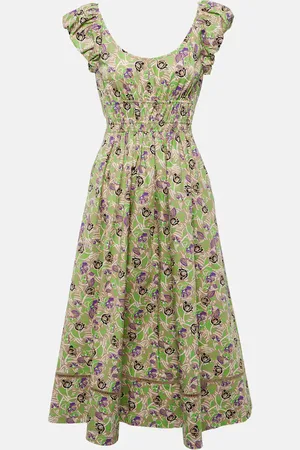 Tory Burch Floral cotton midi dress