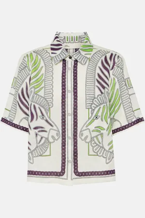 Tory Burch Printed linen shirt