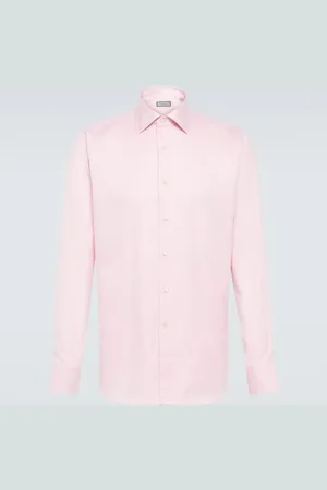 CANALI Cotton poplin shirt