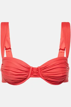 FAITHFULL THE BRAND Balconette ruched bikini top