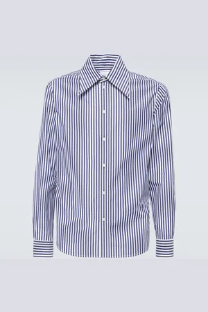 Bottega Veneta Striped cotton poplin shirt