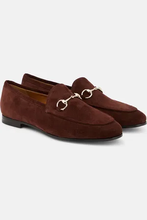 Gucci Jordaan Horsebit suede loafers
