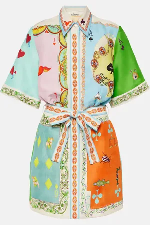ALÉMAIS AlÃ©mais Rummy printed linen-blend shirt dress