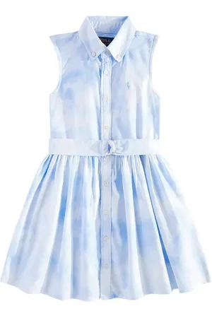 Ralph Lauren Belted tie-dye cotton dress