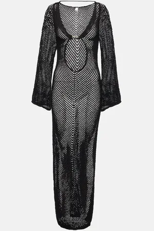 Bananhot Rey cutout cotton-blend maxi dress