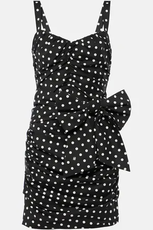 Dolce & Gabbana Polka-dot cotton-blend minidress