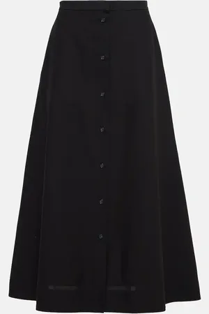 Totême High-rise cotton maxi skirt