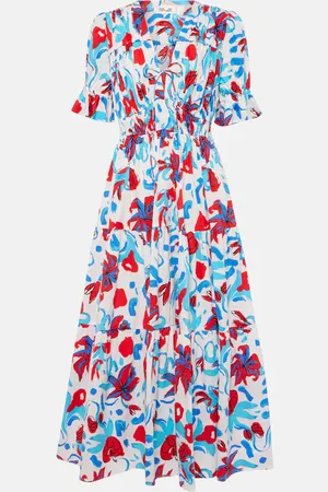Diane von Furstenberg Avery floral cotton-blend maxi dress