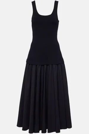 Simkhai Silas ribbed-knit cotton-blend midi dress