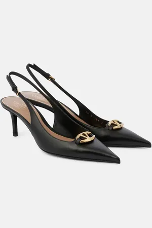 VALENTINO GARAVANI VLogo The Bold Edition leather slingback pumps