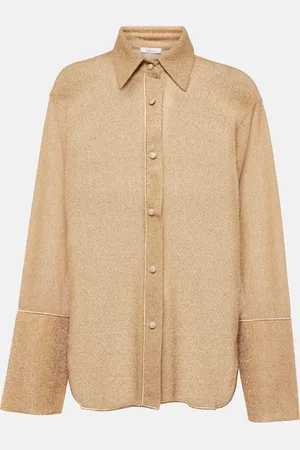Oseree OsÃ©ree LumiÃ¨re lamÃ© shirt