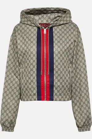 Gucci GG Web Stripe jersey technical jacket