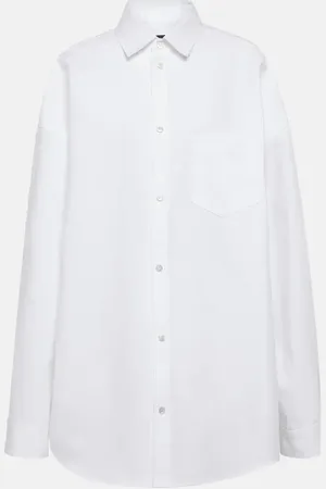 Balenciaga Outerwear oversized cotton poplin shirt