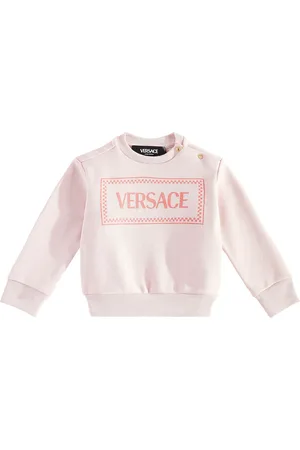 VERSACE Baby logo cotton jersey sweater