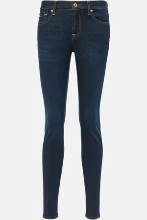 7 for all Mankind The Skinny mid-rise skinny jeans