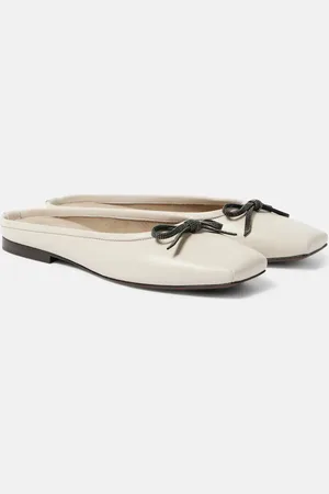 Brunello Cucinelli Monili leather mules