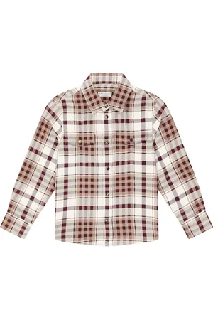 Brunello Cucinelli Checked cotton flannel shirt
