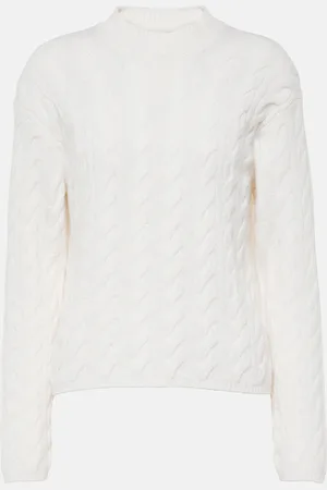 Vince Cable-knit wool-blend sweater