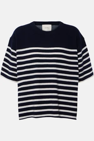 Lisa Yang Cila striped cashmere T-shirt