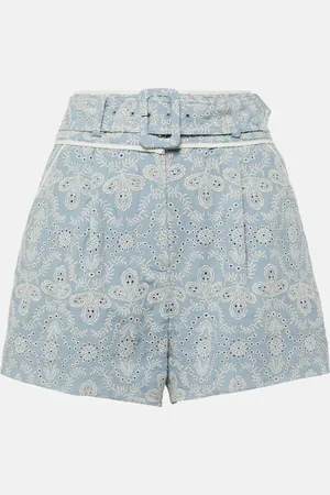VERONICA BEARD Hobbes high-rise cotton shorts
