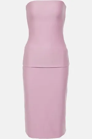 Sportmax Strapless jersey midi dress