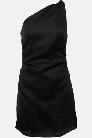 FAITHFULL THE BRAND Marga gathered linen minidress
