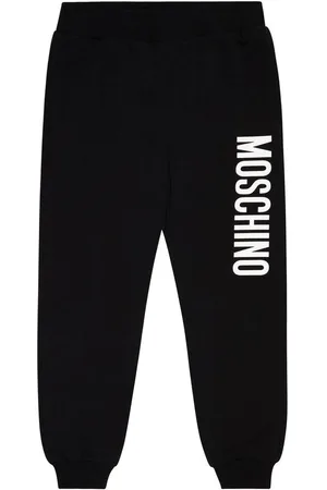 Moschino Printed cotton jersey sweatpants