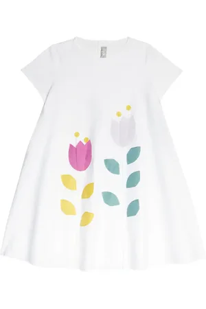 Il gufo Printed cotton dress